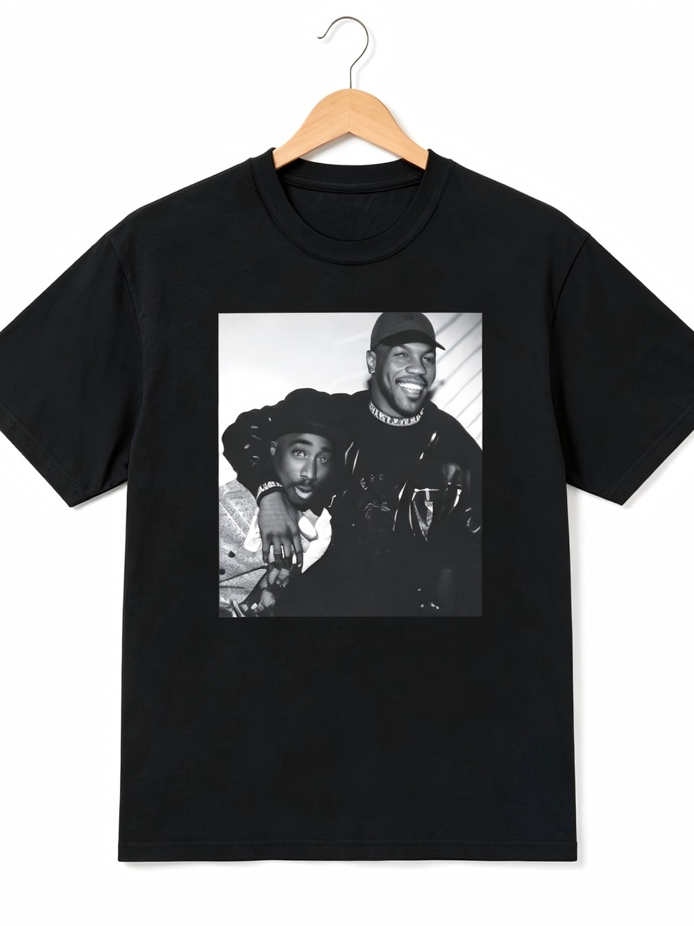 90S Hip Hop Mike Tyson Tupac Cultural Icon Mashup Graphics T-shirt Unisex